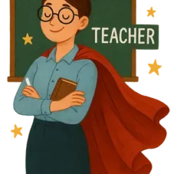Superteacher In Action #5102 | Free PNG Download