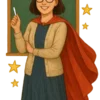Superteacher In Action #2135 | Free PNG Download