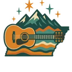 Tennessee Guitar And Stars #8751 | Free PNG Download