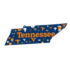 Tennessee State Map Filled With Vols Symbols And Icons No #9008 | Free PNG Download