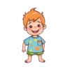 Toddler Boy Summer Shirt Design Happy And Colorful #2599 | Free PNG Download