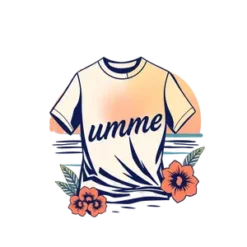 Trendy Summer Design For Shirts Aesthetic Style #3686 | Free PNG Download