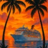 Tropical Sunset Voyage #8614 | Free PNG Download