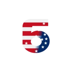 Twenty Five With Stars And Stripes Patriotic Usa Theme #1767 | Free PNG Download