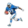 Vintage Detroit Lions Football Player Running With Ball 90s #7071 | Free PNG Download