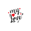 Red Heart Night PNG Download