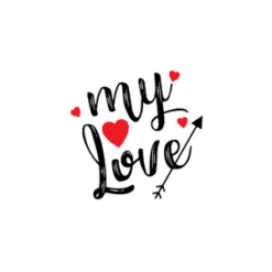 Red Heart Night PNG Download