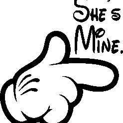 White Night Mickey Mouse PNG Download