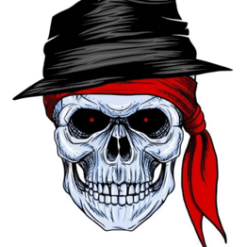 Bone Red Headgear PNG Download