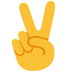 V Sign Finger Peace Symbols PNG Download