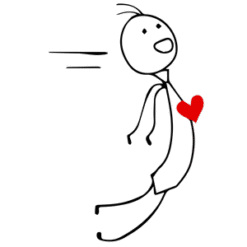 Red Heart Night PNG Download