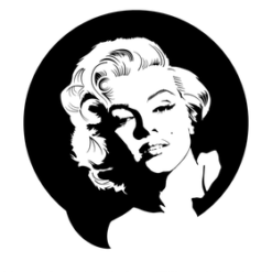 Lips Facial Expression Black And White PNG Download
