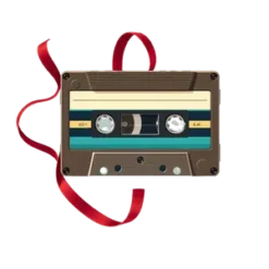 A Retro Vintage Cassette Tape With Partially Unraveled #3175 | Free PNG Download
