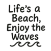 Beach Vibes And Waves Summer Design #6124 | Free PNG Download