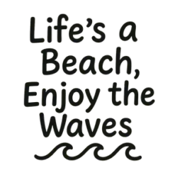 Beach Vibes And Waves Summer Design #6124 | Free PNG Download