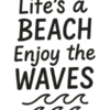 Beach Vibes Art Summer Design #3588 | Free PNG Download