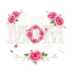 Best Mom Ever Letters Filled With Lace Pattern Surrounded By #8153 | Free PNG Download