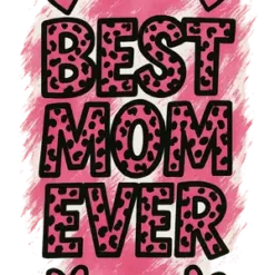 Best Mom Typography #6451 | Free PNG Download