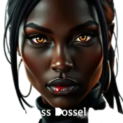 Black Boss Lady Close Up Shot Detailed Eyes And Glowing Skin #2990 | Free PNG Download