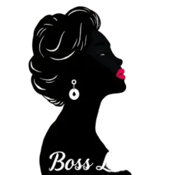 Black Boss Lady Confident Profile With Floral Background And #8898 | Free PNG Download