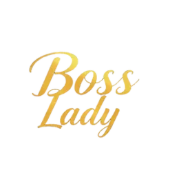 Black Boss Lady Elegant Gold Foil Script Typography No #4803 | Free PNG Download