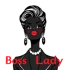Black Boss Lady Fashionable With Red Lipstick Earrings And #5454 | Free PNG Download