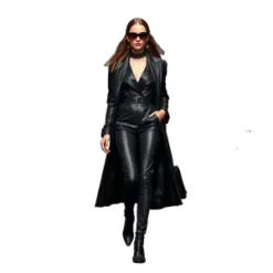 Black Boss Lady High Fashion Editorial Style Runway Walking #7687 | Free PNG Download
