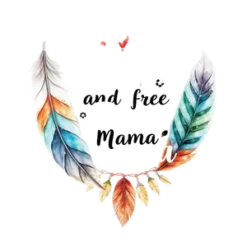 Bohemian Watercolor Feathers Surrounding Wild And Free Mama #2186 | Free PNG Download