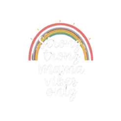 Boho Rainbow Motif Above Strong Mama Vibes Only Hand Drawn #7591 | Free PNG Download