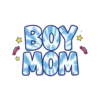 Boy Mom Blue Tie Dye Font With Stars And Toy Cars Around #3139 | Free PNG Download