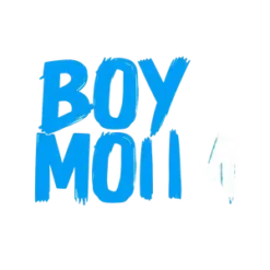 Boy Mom Distressed Sporty Text With Blue Grunge Brush #7061 | Free PNG Download