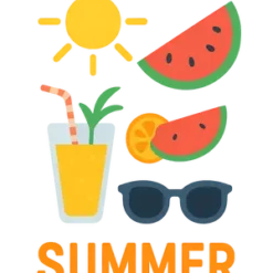 Bright Summer Vibes #4744 | Free PNG Download