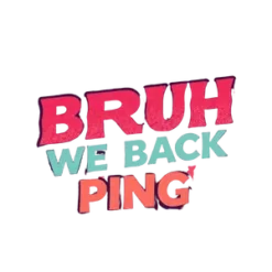 Bruh We Back Png With Retro 70s Typography Boho Floral #1 | Free PNG Download #537