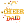 Cheer Dad With Retro 70s Typography Boho Floral Background #7900 | Free PNG Download