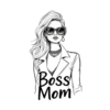 Chic Fashion Sketch Of Stylish Mother Figure With Sunglasses #5403 | Free PNG Download
