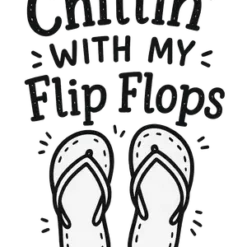 Chillin’ Sandal Vibes Summer Design #5022 | Free PNG Download