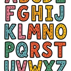 Colorful Doodle Letters #8865 | Free PNG Download