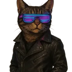 Cyberpunk Cat Style #4164 | Free PNG Download