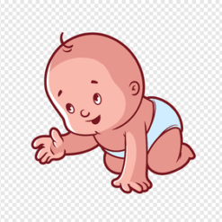 Facial Expression Baby Crawling Clip Art PNG Download