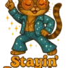 Disco Cat Vibes #8180 | Free PNG Download