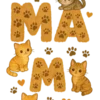 Feline Love Emblem #7630 | Free PNG Download