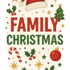 Festive Family Tee Design #3335 | Free PNG Download