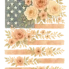 Floral American Flag #2069 | Free PNG Download
