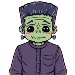 Frankenstein As A Kawaii Vector Illustration Pastel Colors #2880 | Free PNG Download