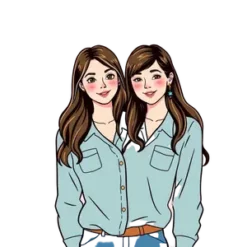 Gilmore Girls As A Kawaii Vector Illustration Pastel Colors #5968 | Free PNG Download