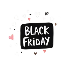 Hand Drawn Black Friday Png Surrounded By Cute Doodles Like | Free PNG Download