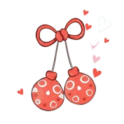 Hand Drawn Christmas Earrings Surrounded By Cute Doodles #3798 | Free PNG Download