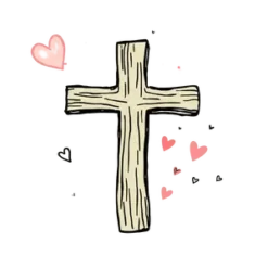 Hand Drawn Cross Country Surrounded By Cute Doodles Like #2483 | Free PNG Download