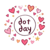 Hand Drawn Dot Day Surrounded By Cute Doodles Like Hearts #9550 | Free PNG Download