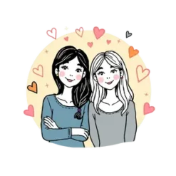 Hand Drawn Gilmore Girls Surrounded By Cute Doodles Like #5912 | Free PNG Download